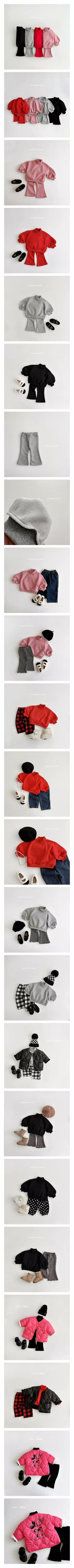 Vivid I - Korean Children Fashion - #fashionkids - Vivid Fleece Top Bottom Set