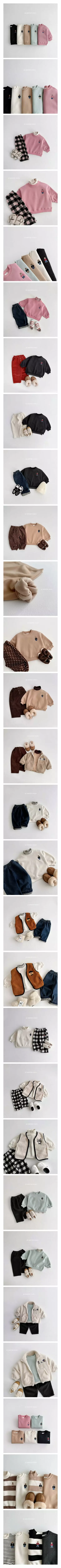 Vivid I - Korean Children Fashion - #kidsshorts - 22 Winter Small Bear Sweatshirt