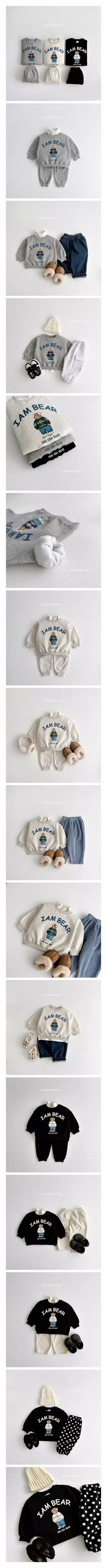 Vivid I - Korean Children Fashion - #littlefashionista - Sweater Bear Top Bottom Set