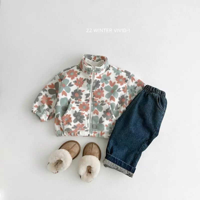 Vivid I - Korean Children Fashion - #littlefashionista - Wide Jeans - 7