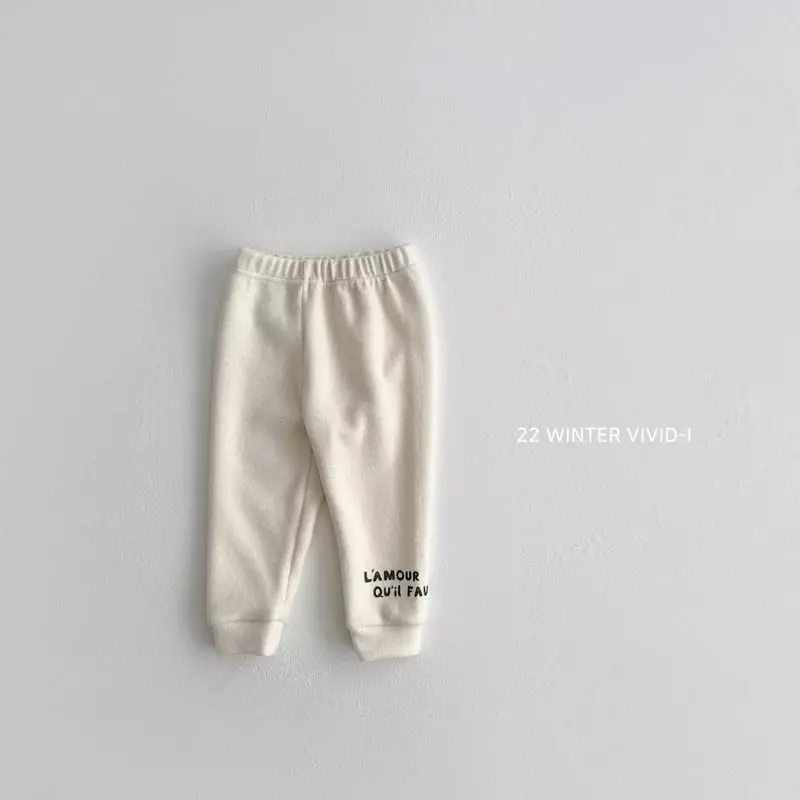 Vivid I - Korean Children Fashion - #magicofchildhood - Lettering Leggings - 3