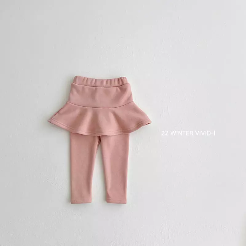 Vivid I - Korean Children Fashion - #magicofchildhood - Hot Fleece Skirt Leggigns