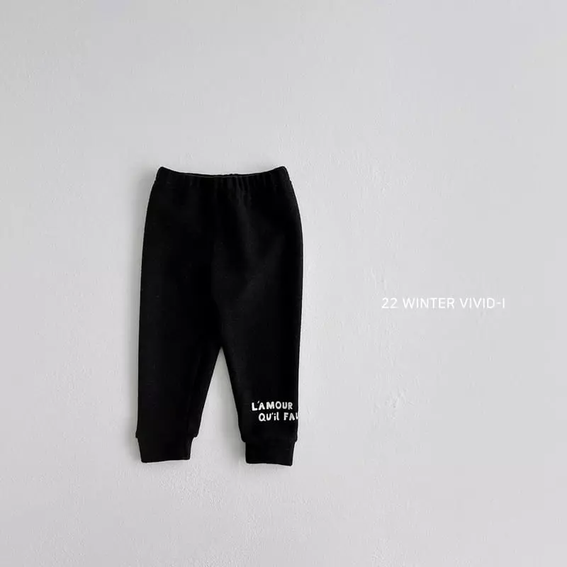 Vivid I - Korean Children Fashion - #magicofchildhood - Lettering Leggings - 4
