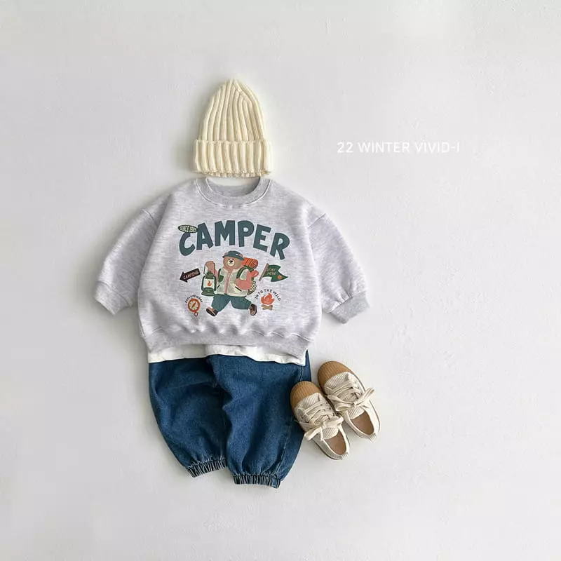 Vivid I - Korean Children Fashion - #minifashionista - Fleece Denim Pants - 10