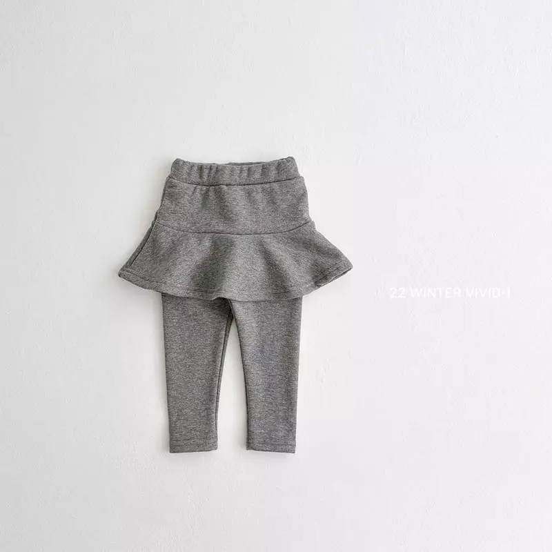 Vivid I - Korean Children Fashion - #prettylittlegirls - Hot Fleece Skirt Leggigns - 3