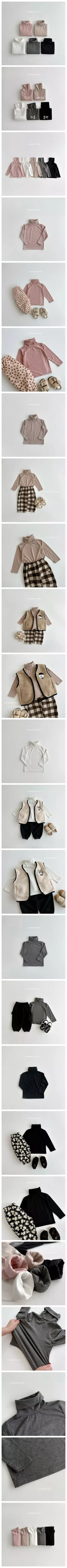 Vivid I - Korean Children Fashion - #stylishchildhood - Basic Turtleneck Tee