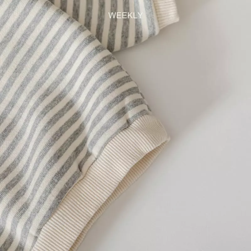 Weekly - Korean Children Fashion - #childrensboutique - Lettering Stripes Sweatshirt - 10
