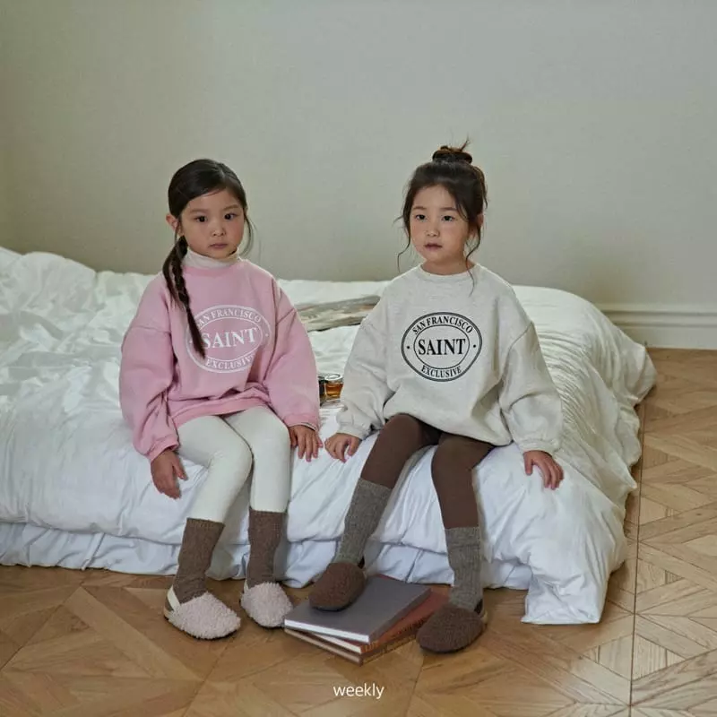 Weekly - Korean Children Fashion - #designkidswear - Saint Sweatshirt - 3