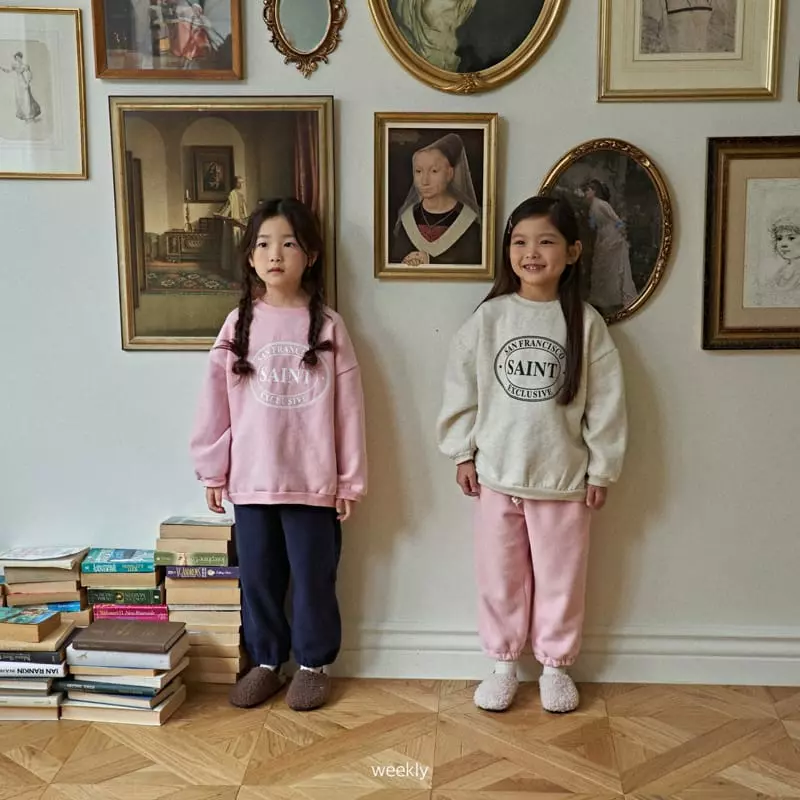 Weekly - Korean Children Fashion - #designkidswear - Saint Sweatshirt - 4