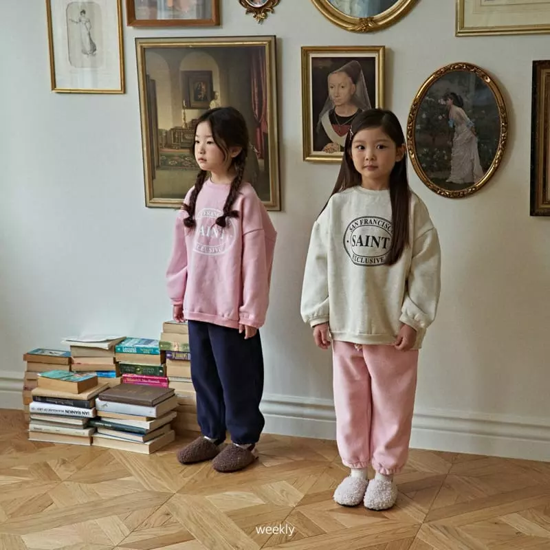Weekly - Korean Children Fashion - #fashionkids - Saint Sweatshirt - 5