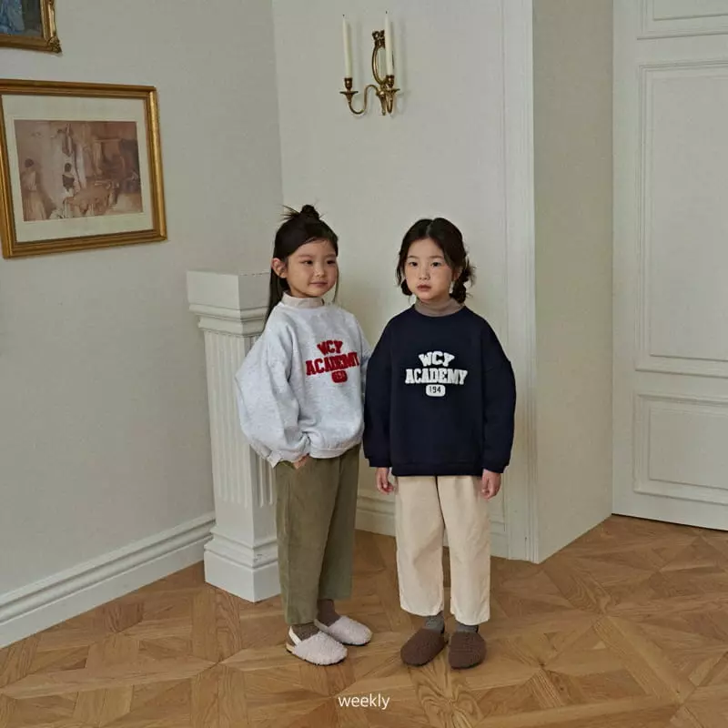 Weekly - Korean Children Fashion - #kidsstore - Academy Embrodiery Sweathsirt - 5