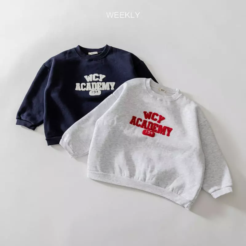 Weekly - Korean Children Fashion - #kidzfashiontrend - Academy Embrodiery Sweathsirt - 6