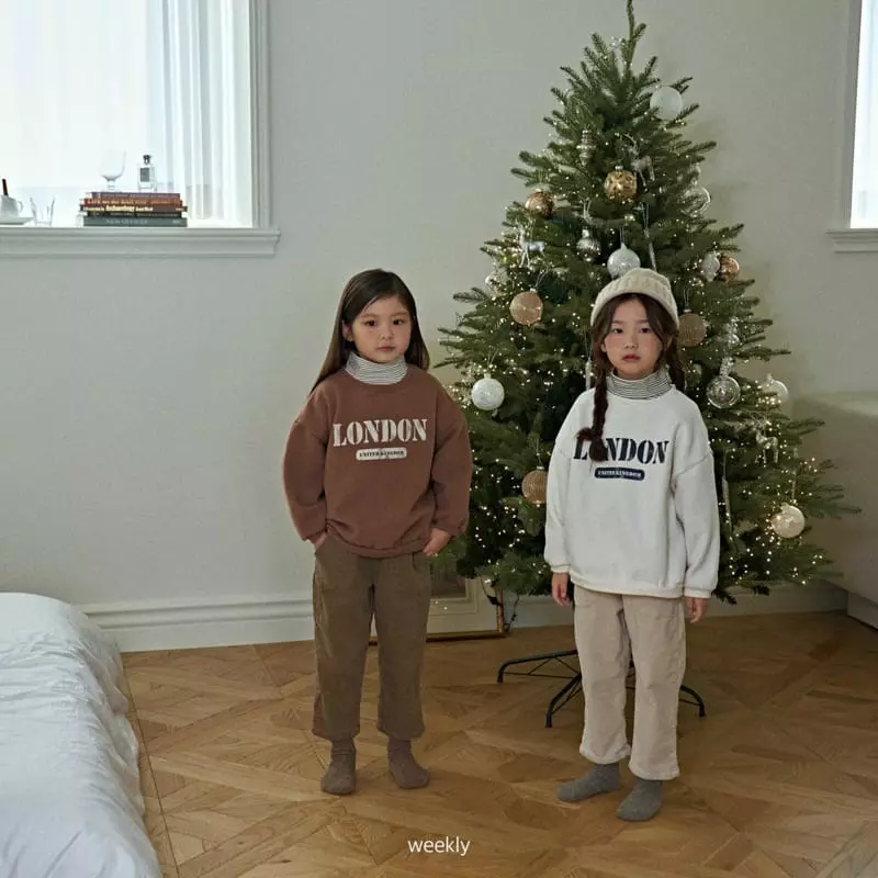 Weekly - Korean Children Fashion - #littlefashionista - London Sweatshirt - 6