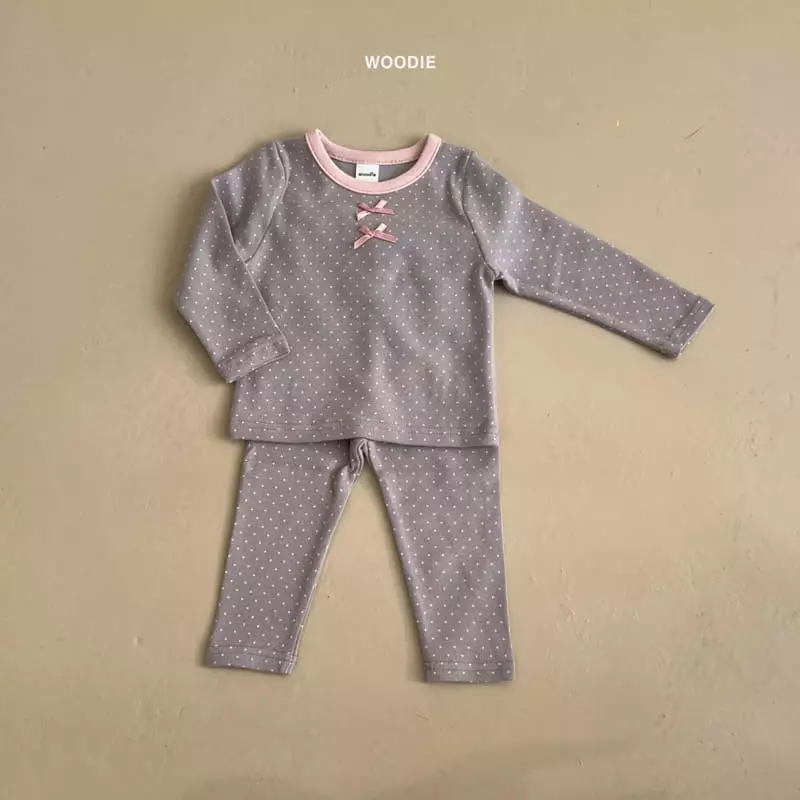 Woodie - Korean Baby Fashion - #babyfashion - Dot Ribbon Easywear - 11