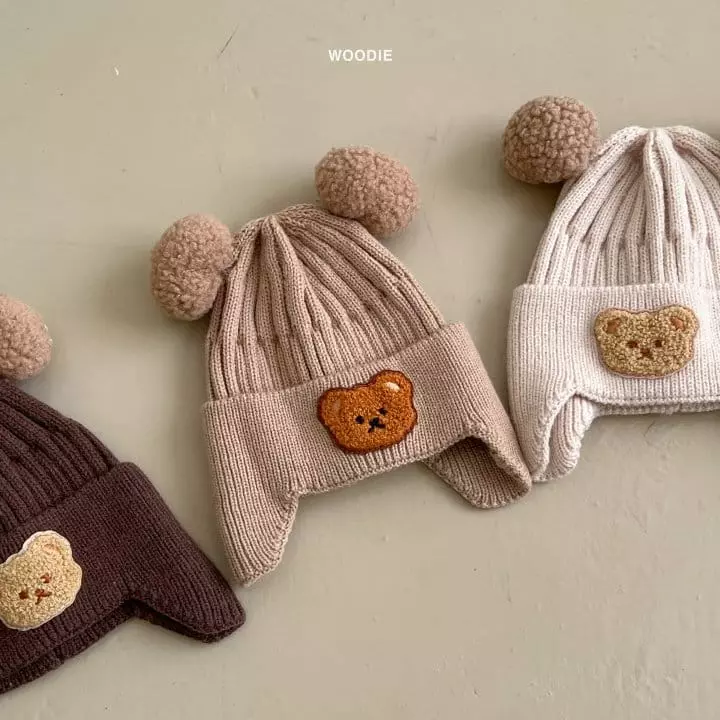 Woodie - Korean Baby Fashion - #babylifestyle - Bear Bell Hat (7m~4y)