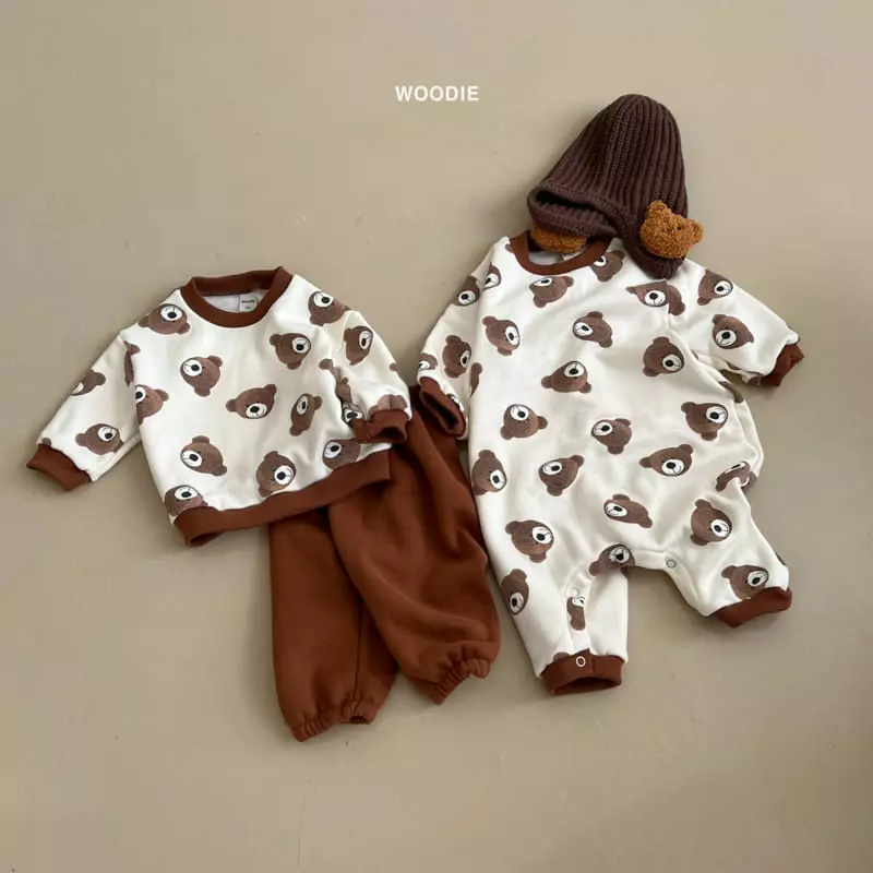 Woodie - Korean Baby Fashion - #babyoninstagram - Sweety Bear Bodysuit - 2
