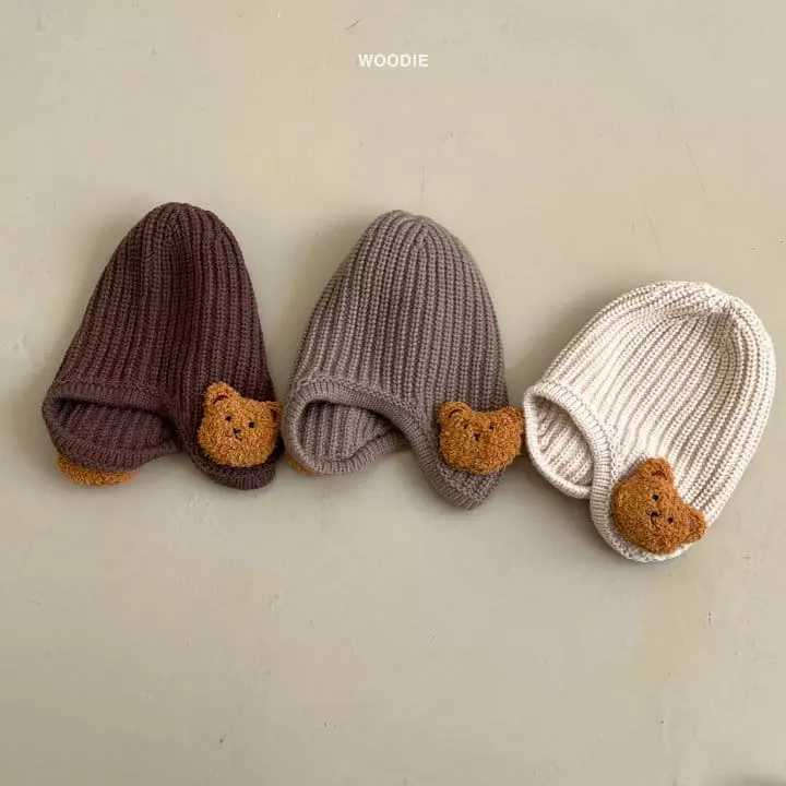 Woodie - Korean Baby Fashion - #babyoninstagram - Bear Cushion Beanie (3~6y)