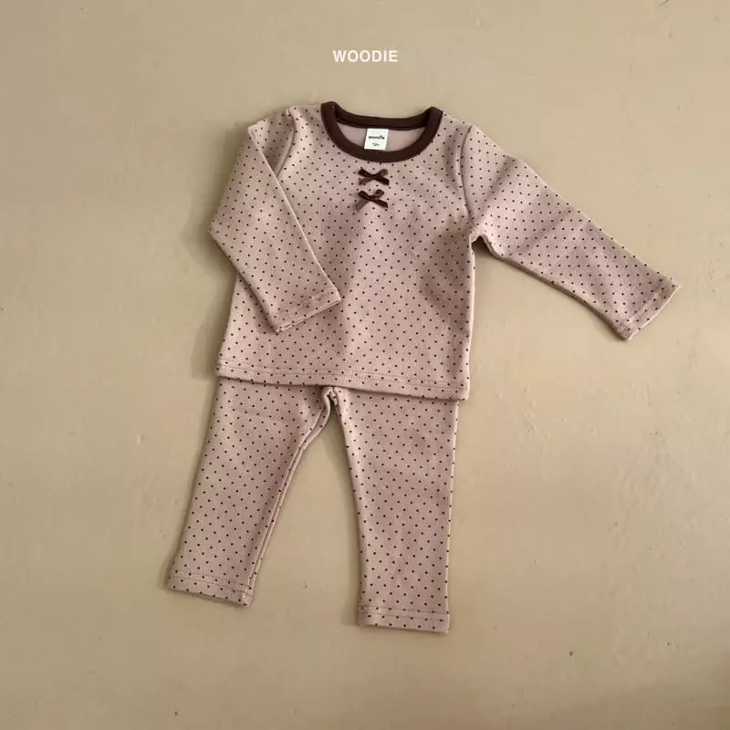Woodie - Korean Baby Fashion - #babyoutfit - Dot Ribbon Easywear - 3