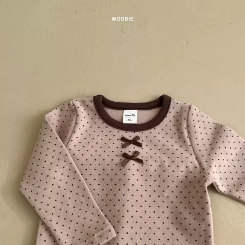 Woodie - Korean Baby Fashion - #babyoutfit - Dot Ribbon Easywear - 4