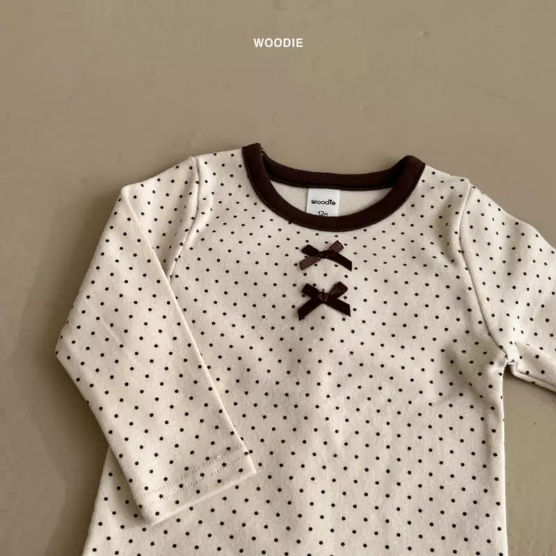 Woodie - Korean Baby Fashion - #onlinebabyshop - Dot Ribbon Easywear - 6