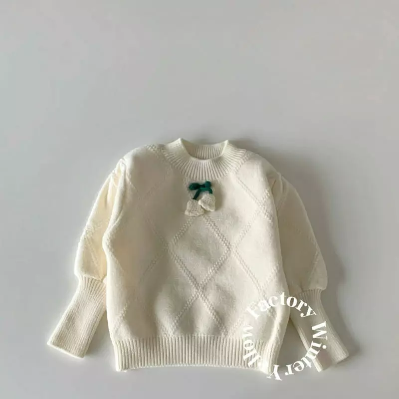 Yellow Factory - Korean Children Fashion - #designkidswear - Flower Knit Tee - 2