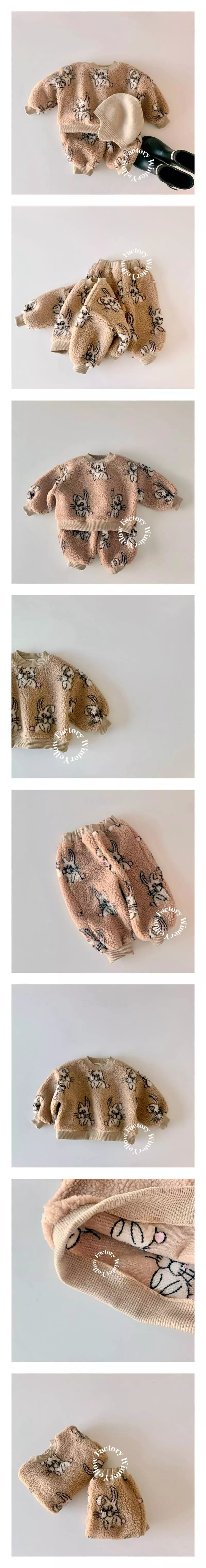 Yellow Factory - Korean Children Fashion - #discoveringself - Rabbit Top Bottom Set