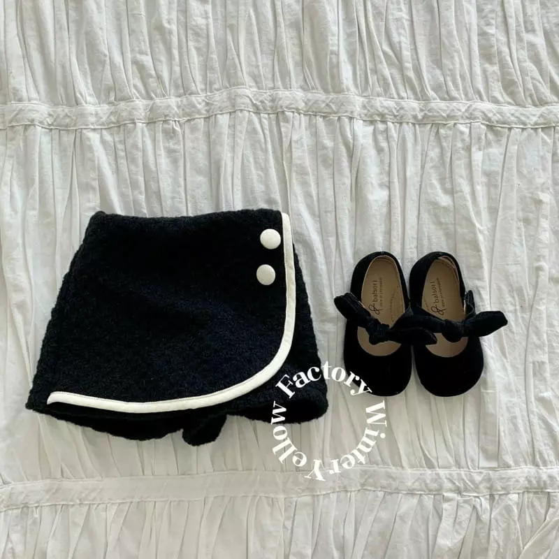 Yellow Factory - Korean Children Fashion - #discoveringself - Button Wrap Skirt - 2