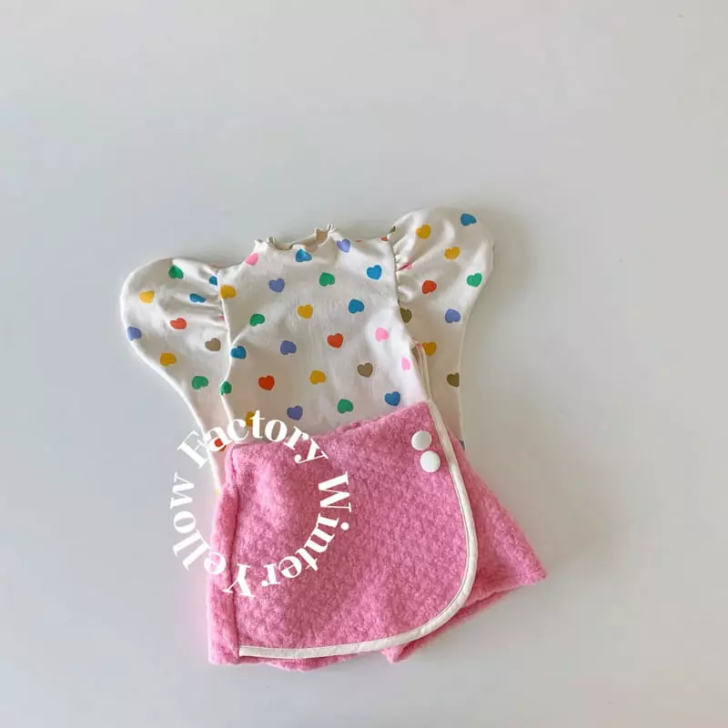 Yellow Factory - Korean Children Fashion - #fashionkids - Button Wrap Skrit - 4