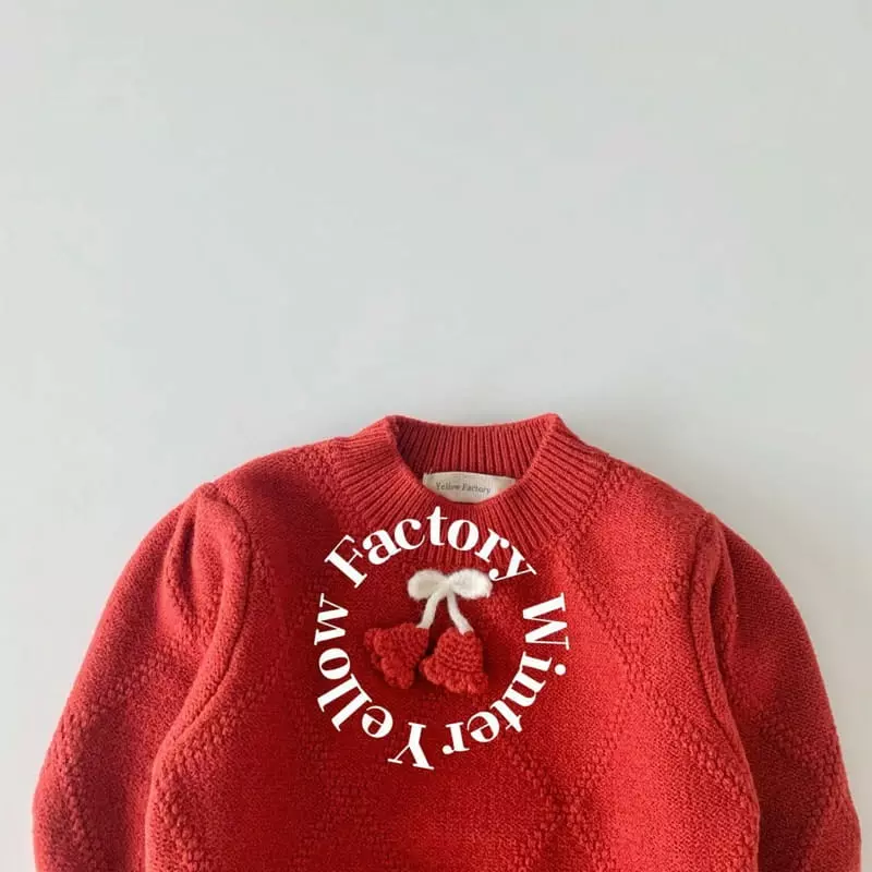 Yellow Factory - Korean Children Fashion - #kidsshorts - Flower Knit Tee - 5