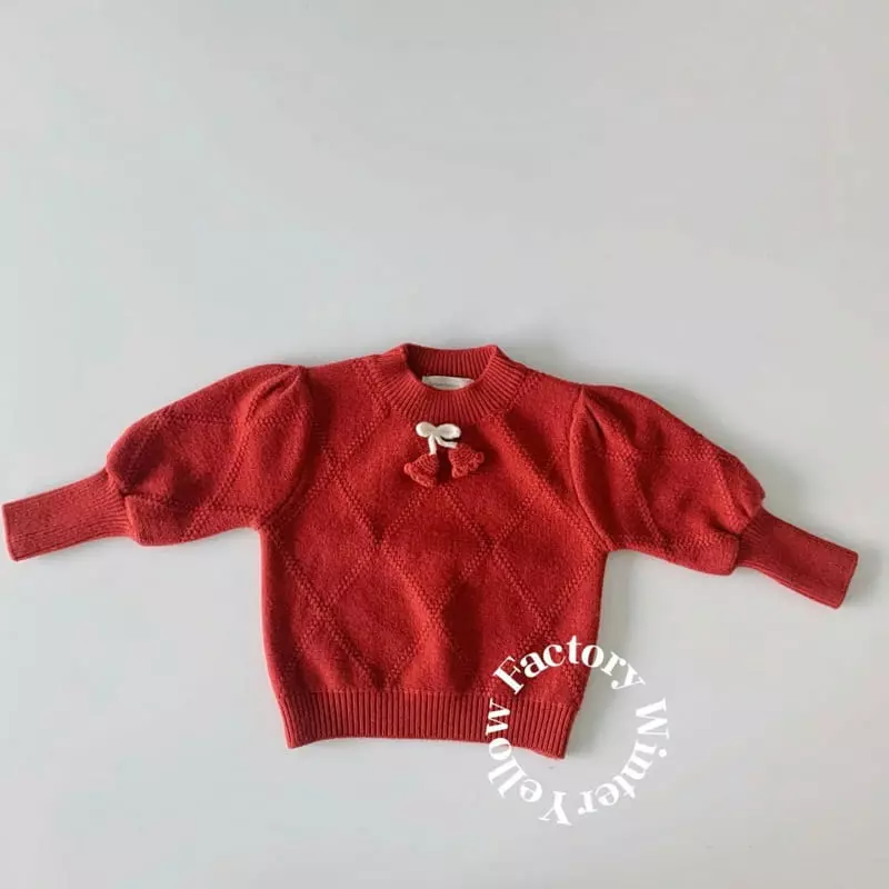 Yellow Factory - Korean Children Fashion - #kidsstore - Flower Knit Tee - 6