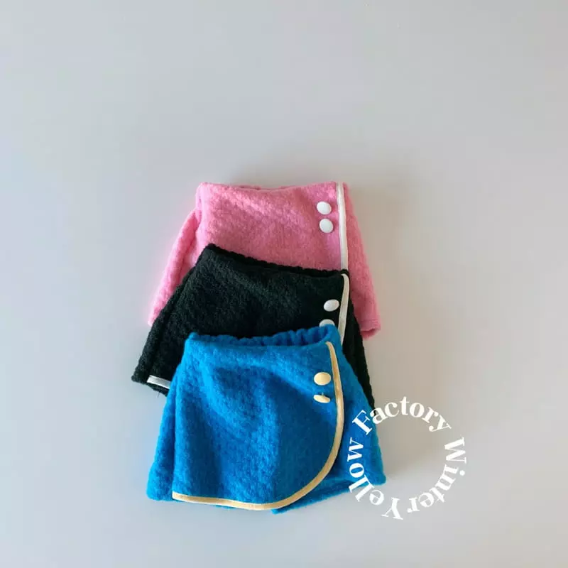 Yellow Factory - Korean Children Fashion - #littlefashionista - Button Wrap Skrit - 8