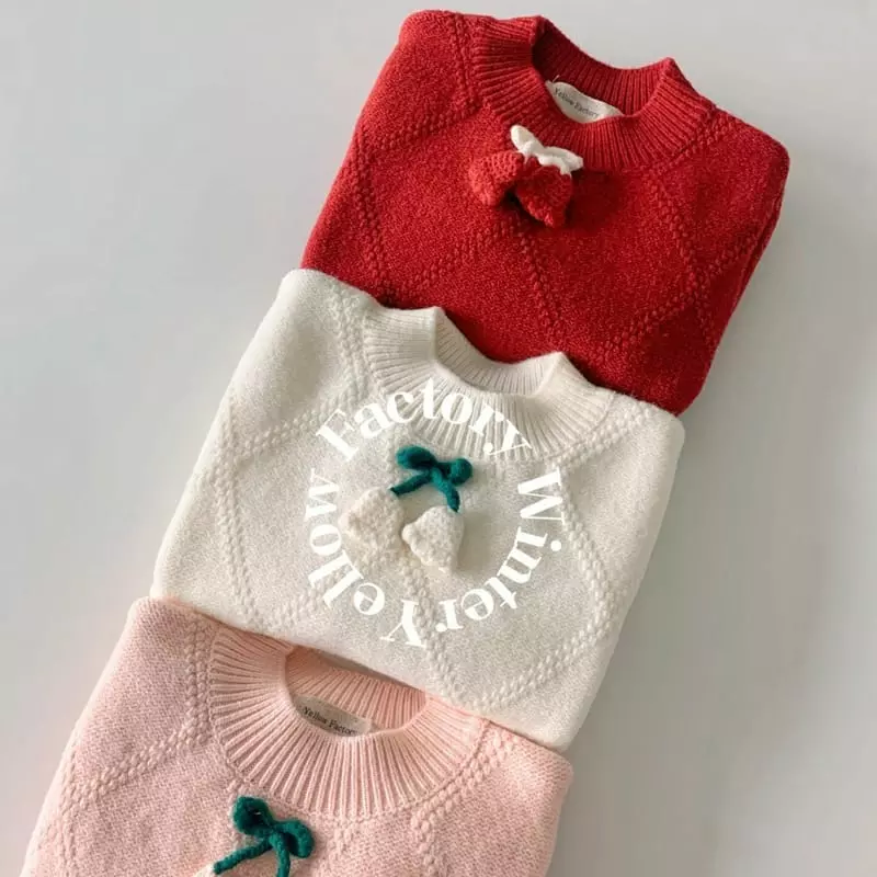 Yellow Factory - Korean Children Fashion - #minifashionista - Flower Knit Tee - 11