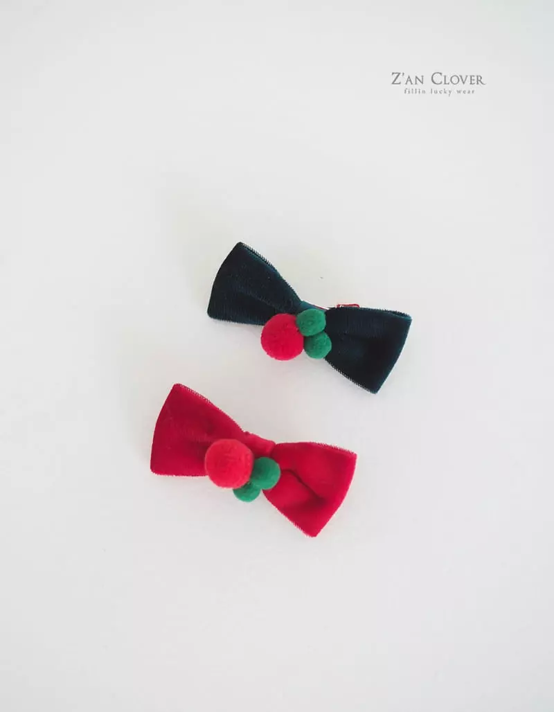 Zan Clover - Korean Baby Fashion - #babyboutiqueclothing - Pet X Mas Ribbon Hairpin Petwear - 11