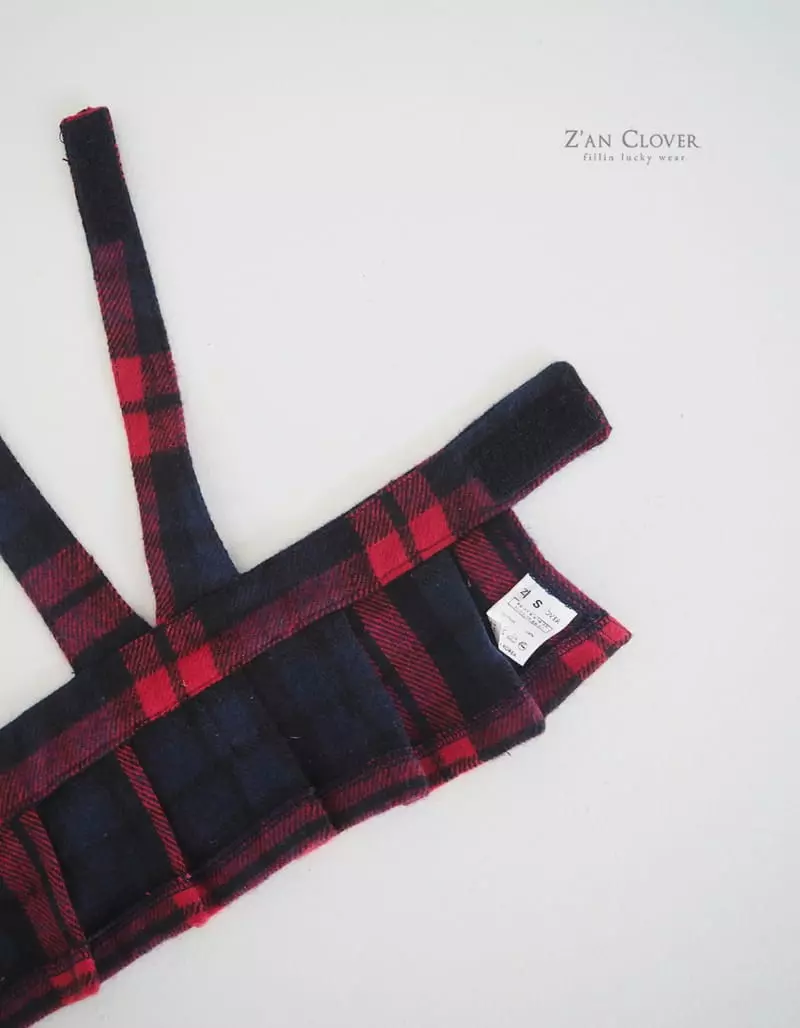 Zan Clover - Korean Baby Fashion - #babyfever - Pet Check Pleats Skirt - 9