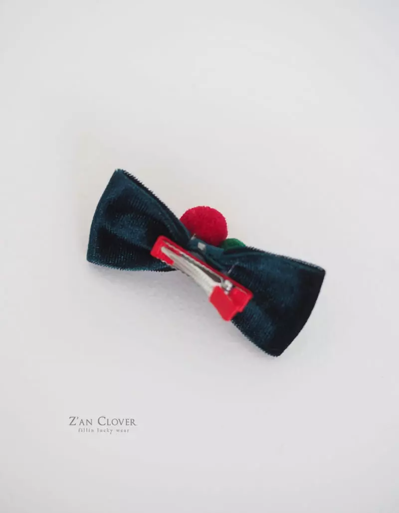 Zan Clover - Korean Baby Fashion - #babylifestyle - Pet X Mas Ribbon Hairpin Petwear
