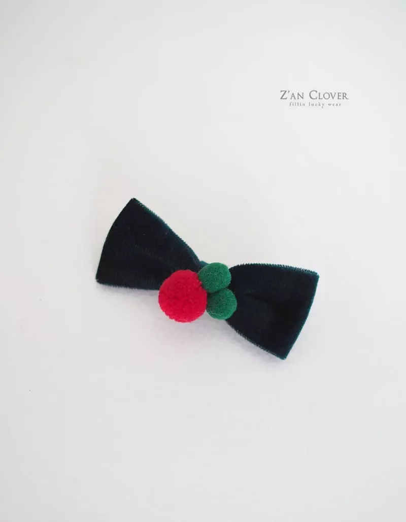 Zan Clover - Korean Baby Fashion - #babyoutfit - Pet X Mas Ribbon Hairpin Petwear - 5