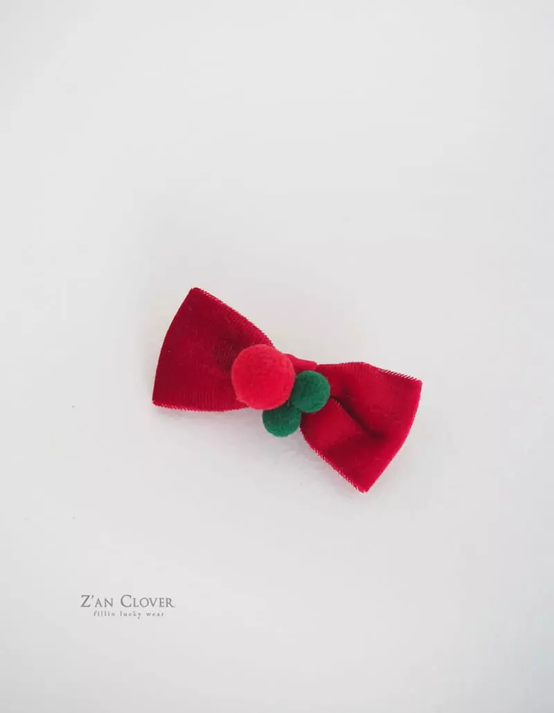 Zan Clover - Korean Baby Fashion - #onlinebabyshop - Pet X Mas Ribbon Hairpin Petwear - 8