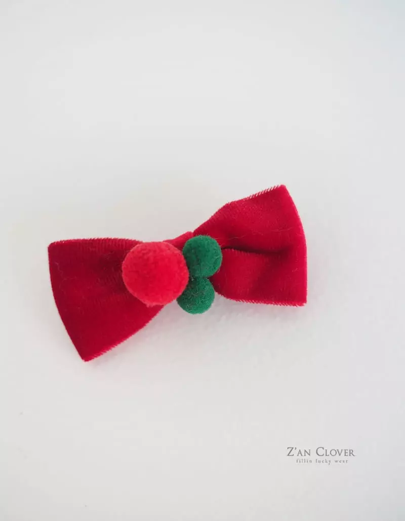 Zan Clover - Korean Baby Fashion - #smilingbaby - Pet X Mas Ribbon Hairpin Petwear - 9