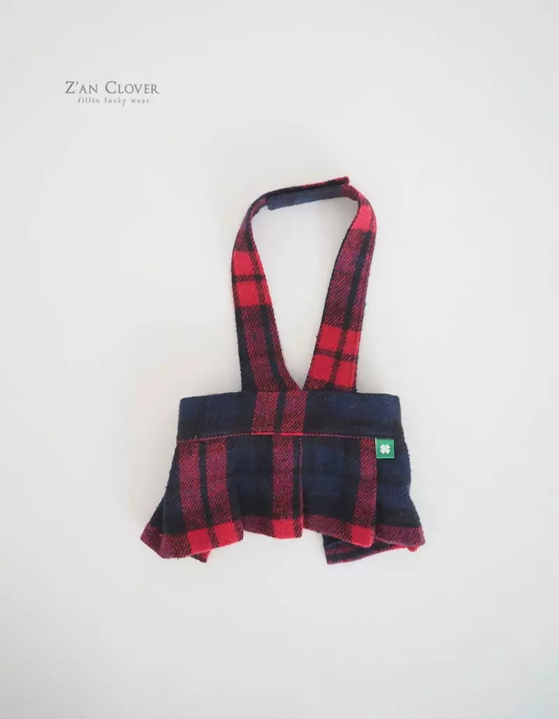 Zan Clover - Korean Baby Fashion - #onlinebabyshop - Pet Check Pleats Skirt - 4