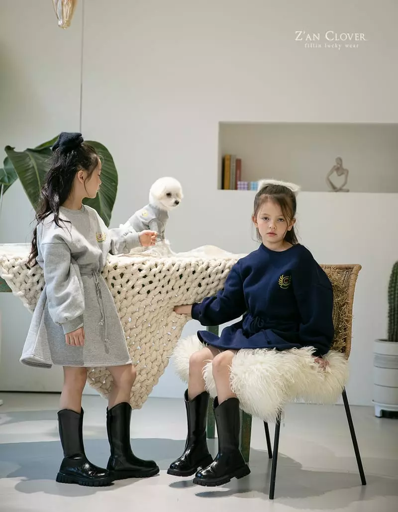 Zan Clover - Korean Children Fashion - #childofig - Fleece One-piece - 12