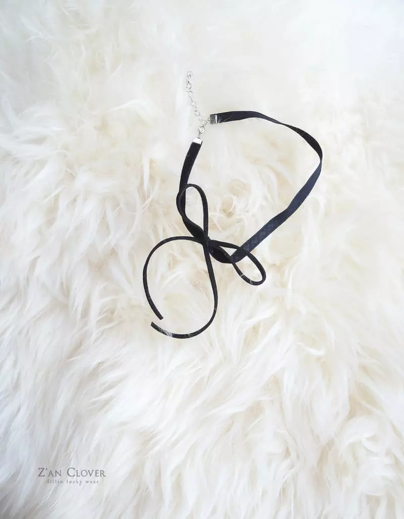 Zan Clover - Korean Children Fashion - #discoveringself - Ribbon Chocker Muffler - 2