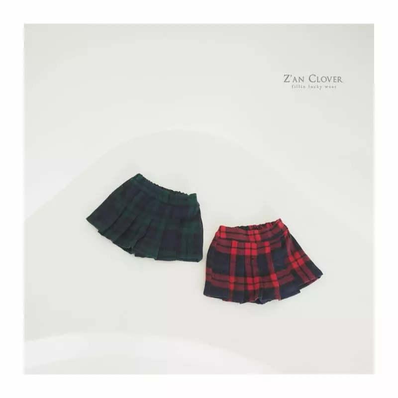 Zan Clover - Korean Children Fashion - #kidsshorts - Check Wrap Pants