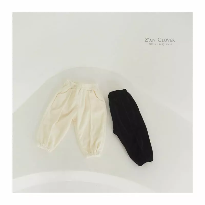 Zan Clover - Korean Children Fashion - #kidsstore - Veloure Pants