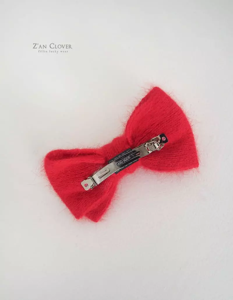 Zan Clover - Korean Children Fashion - #kidzfashiontrend - Angora Ribbon Hairpin - 7