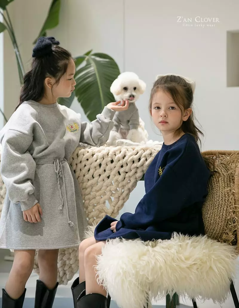 Zan Clover - Korean Children Fashion - #minifashionista - Fleece One-piece - 9