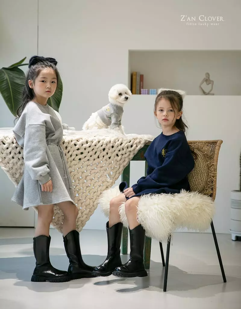 Zan Clover - Korean Children Fashion - #prettylittlegirls - Fleece One-piece - 10