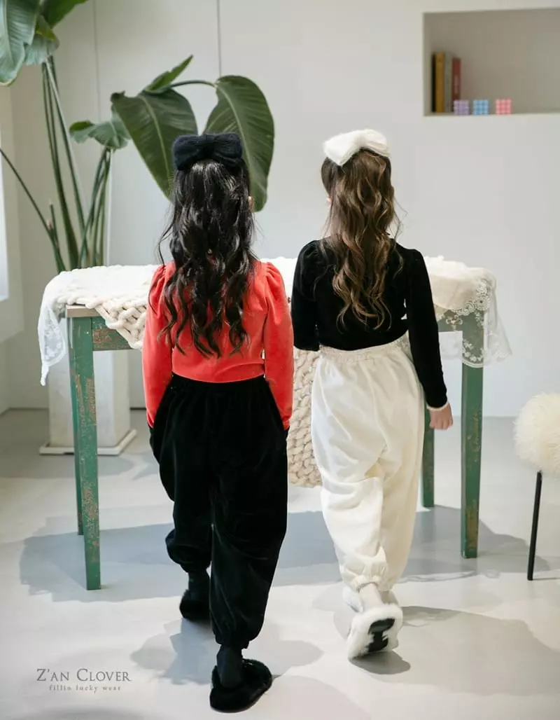 Zan Clover - Korean Children Fashion - #prettylittlegirls - Veloure Pants - 7