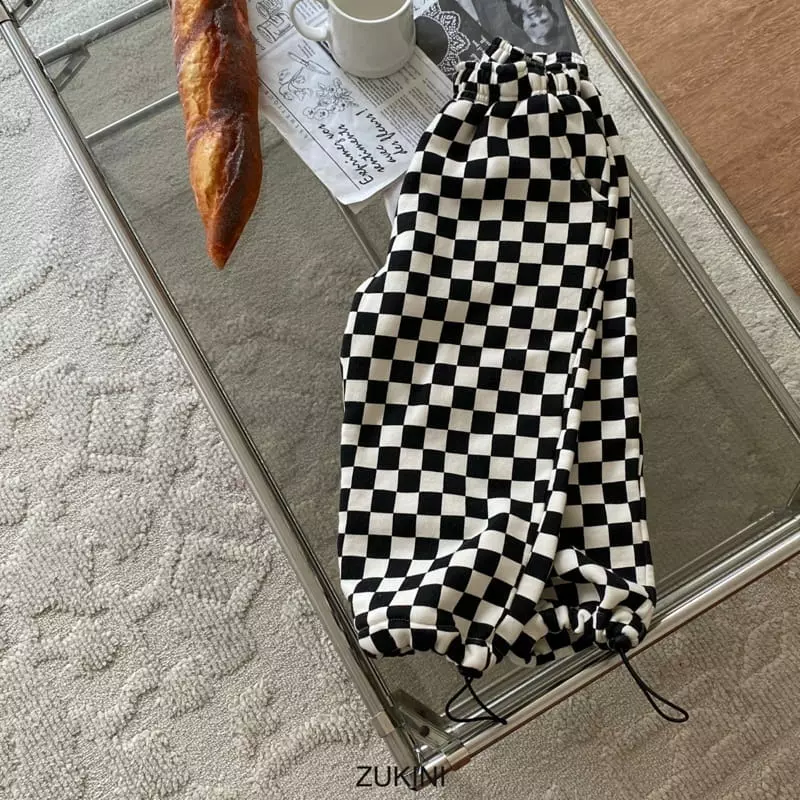 Zukini - Korean Children Fashion - #childofig - Checker Pants - 7