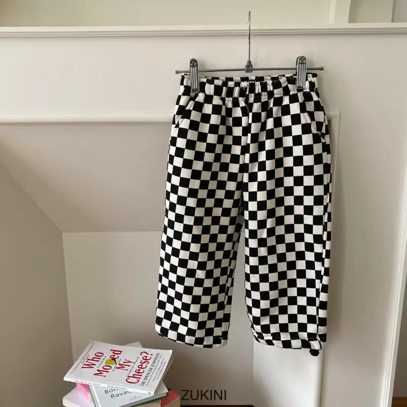 Zukini - Korean Children Fashion - #childofig - Checker Pants - 8