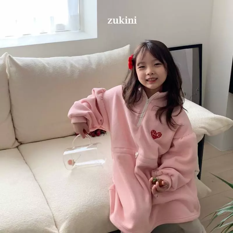 Zukini - Korean Children Fashion - #childofig - Heart Anorak One-piece - 6